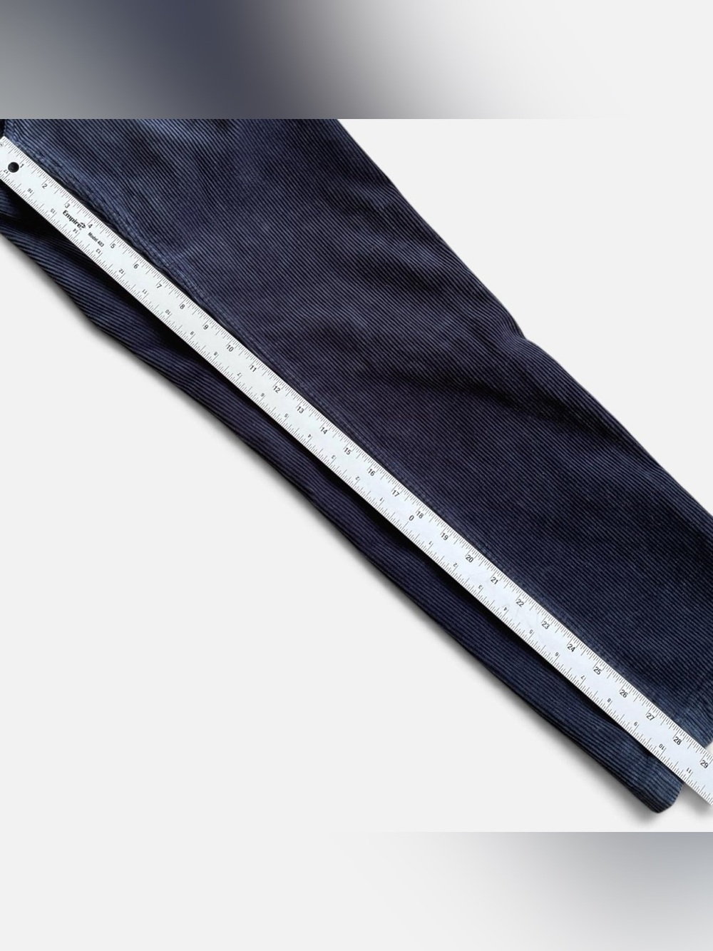Duluth Navy Blue Corduroy Straight Leg Bib Overalls with Adjustable Straps Sz 8 - Picture 4 of 7